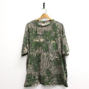 Vintage Mossy Oak Camouflage Camo T Shirt XXXL 3X